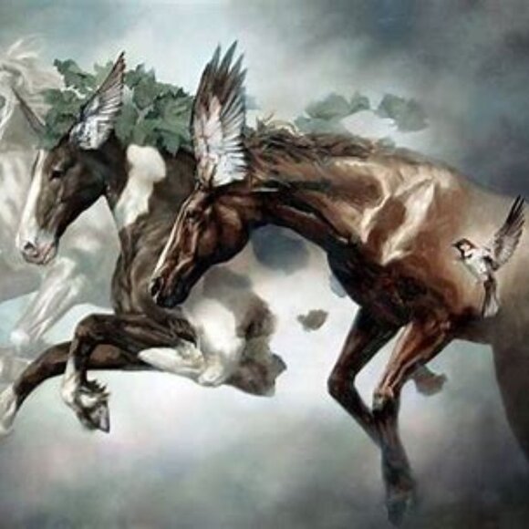 Vintage hinged-box horses - Picture 2 of 13